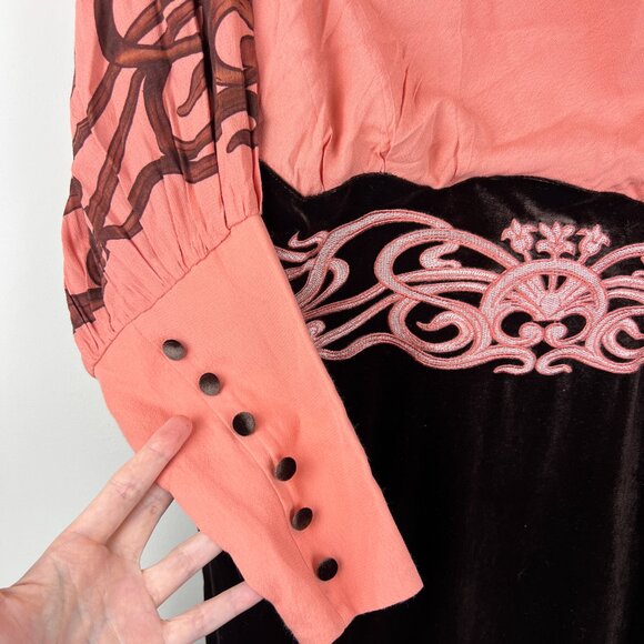 NWT Disney Parks Dress Shop Main Street USA Parlor Midi Dress - Picture 4 of 9